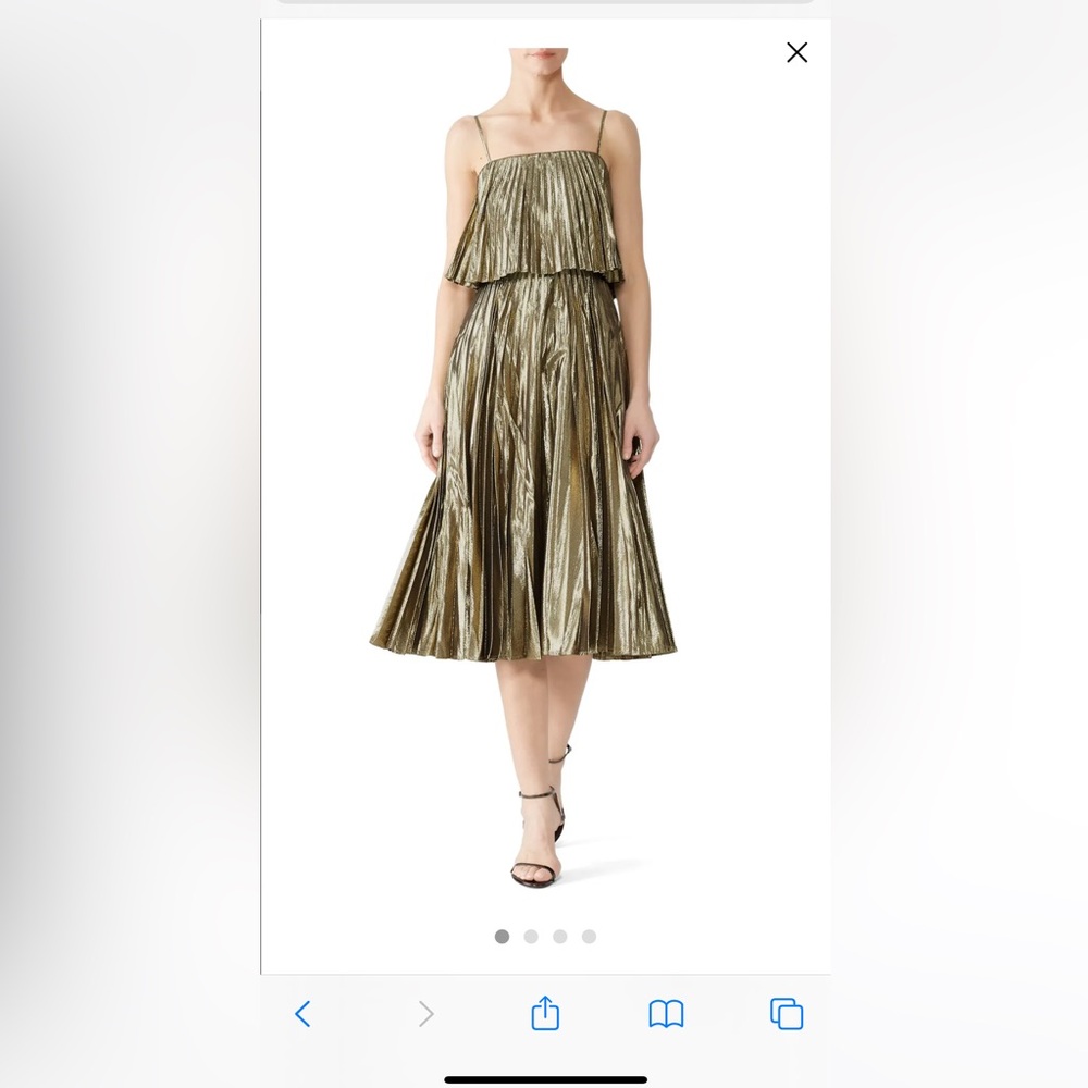 J Crew size 10 Gold Goma Dress